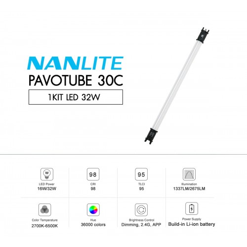 Đèn Nanlite Pavotube 30c RGB